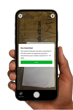 Submit Proof of Delivery (POD):